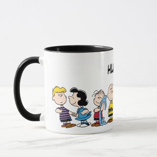 Peanuts Gang Group Lineup | Jouw namen toevoegen Mok (Links)