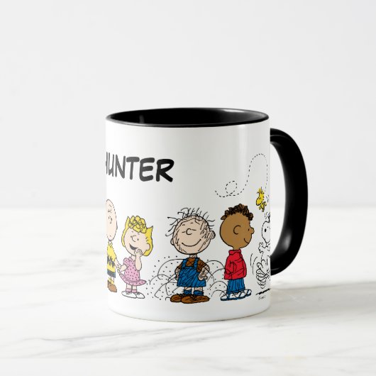 Peanuts Gang Group Lineup | Jouw namen toevoegen Mok (Voorkant rechts)