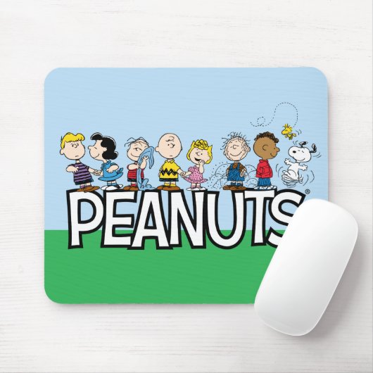 Peanuts Gang Group Lineup Muismat (Met muis)
