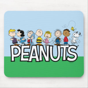 Peanuts Gang Group Lineup Muismat