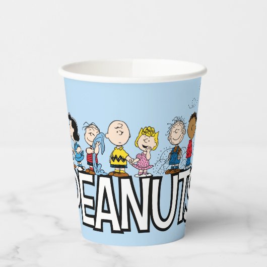 Peanuts Gang Group Lineup Papieren Bekers (Links)