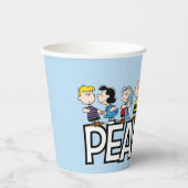 Peanuts Gang Group Lineup Papieren Bekers (Voorkant)