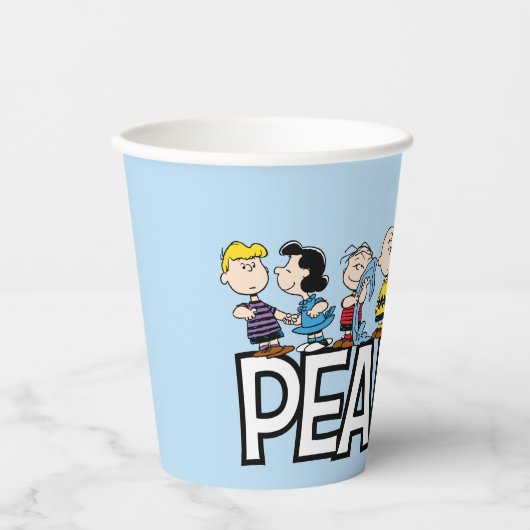 Peanuts Gang Group Lineup Papieren Bekers (Voorkant)