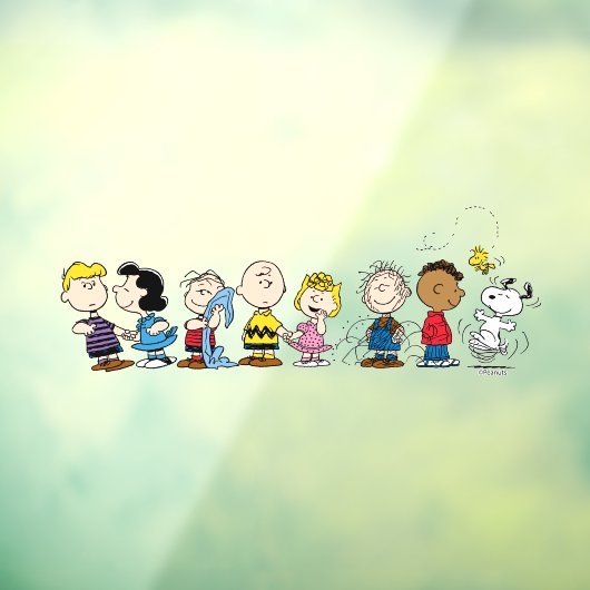 Peanuts Gang Group Lineup Raamsticker (Vel 3)