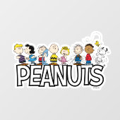 Peanuts Gang Group Lineup Raamsticker (Vel)