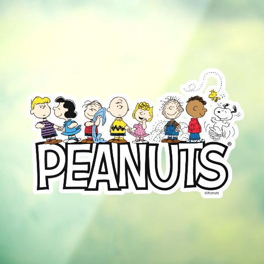 Peanuts Gang Group Lineup Raamsticker (Vel 3)