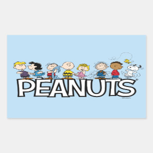 Peanuts Gang Group Lineup Rechthoekige Sticker