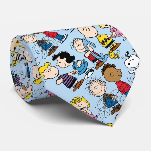 Peanuts Gang Group Lineup Stropdas (Opgerold)