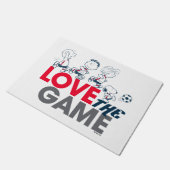 Peanuts Gang - hou van het spel Deurmat (Schuin)