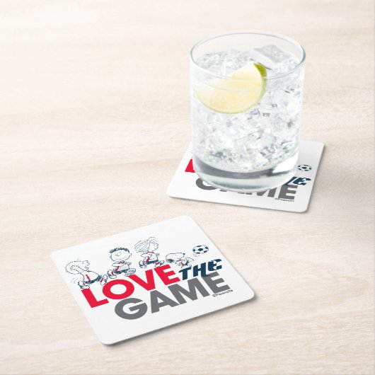 Peanuts Gang - hou van het spel Kartonnen Onderzetters (Insitu)