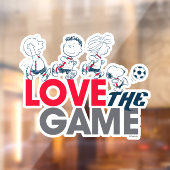 Peanuts Gang - hou van het spel Raamsticker (Vel 2)