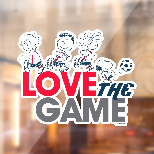 Peanuts Gang - hou van het spel Raamsticker (Vel 2)