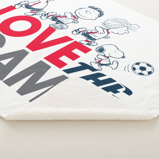 Peanuts Gang - hou van het spel Sherpa Deken (3/4)