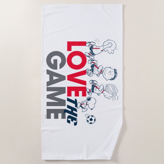 Peanuts Gang - hou van het spel Strandlaken (Voorkant)