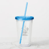 Peanuts Gang Lifting Snoopy Acryl Drinkbeker (Achterkant)