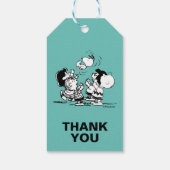 Peanuts Gang Lifting Snoopy Cadeaulabel (Achterkant)