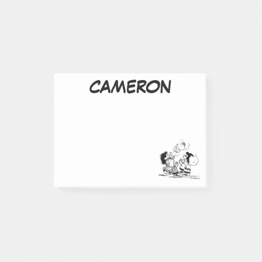 Peanuts Gang Lifting Snoopy Post-it® Notes (Voorkant)