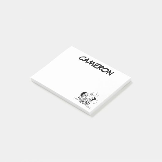 Peanuts Gang Lifting Snoopy Post-it® Notes (Schuin)