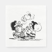 Peanuts Gang Lifting Snoopy Servet (Voorkant)