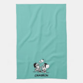 Peanuts Gang Lifting Snoopy Theedoek (Verticaal)