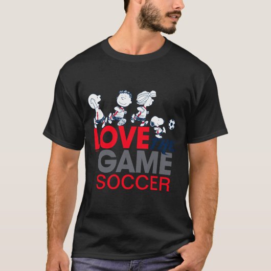 Peanuts Gang Love The Game T-shirt (Voorkant)