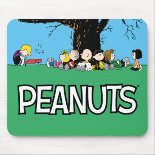 Peanuts gang onder een boom muismat