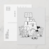 Peanuts Gang Reading Comics Briefkaart (Voorkant / Achterkant)