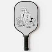 Peanuts Gang Reading Comics Pickleball Paddle (Voorkant)