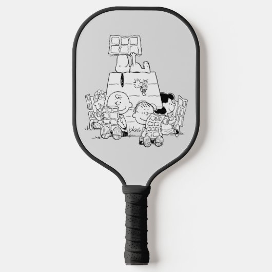 Peanuts Gang Reading Comics Pickleball Paddle (Voorkant)