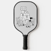 Peanuts Gang Reading Comics Pickleball Paddle (Achterkant)
