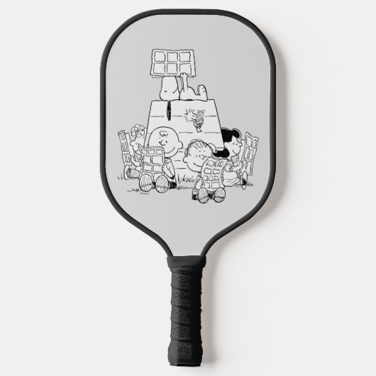 Peanuts Gang Reading Comics Pickleball Paddle (Achterkant)