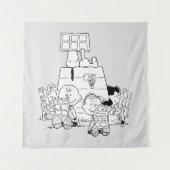 Peanuts Gang Reading Comics Wandkleed (Voorkant)