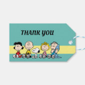 Peanuts Gang Sitting Together Cadeaulabel (Voorkant (Horizontaal))