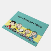 Peanuts Gang Sitting Together Deurmat (Schuin)