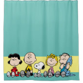 Peanuts Gang Sitting Together Douchegordijn (Voorkant)