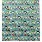 Peanuts Gang Sitting Together Douchegordijn (Voorkant)