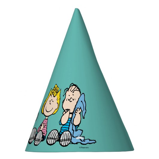 Peanuts Gang Sitting Together Feesthoedjes (Rechts)
