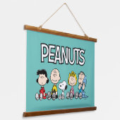 Peanuts Gang Sitting Together Hangend Wandkleed (Gebogen)