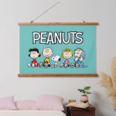 Peanuts Gang Sitting Together Hangend Wandkleed (Slaapkamer)