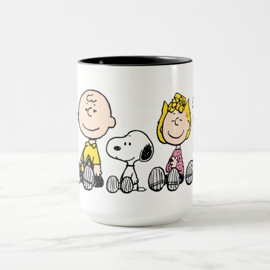 Peanuts Gang Sitting Together Mok (Midden)