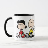 Peanuts Gang Sitting Together Mok (Links)