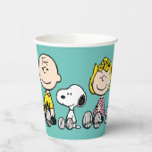 Peanuts Gang Sitting Together Papieren Bekers (Links)