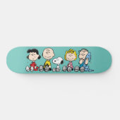 Peanuts Gang Sitting Together Persoonlijk Skateboard (Horizontaal)