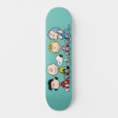 Peanuts Gang Sitting Together Persoonlijk Skateboard (Voorkant)