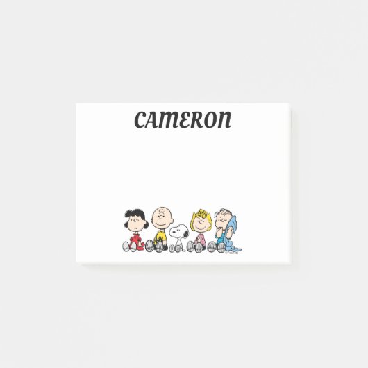 Peanuts Gang Sitting Together Post-it® Notes (Voorkant)