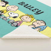 Peanuts Gang Sitting Together Sherpa Deken (3/4)