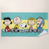 Peanuts Gang Sitting Together Strandlaken (Voorkant)