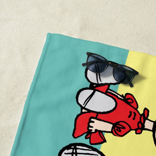 Peanuts Gang Sitting Together Strandlaken (In situ)