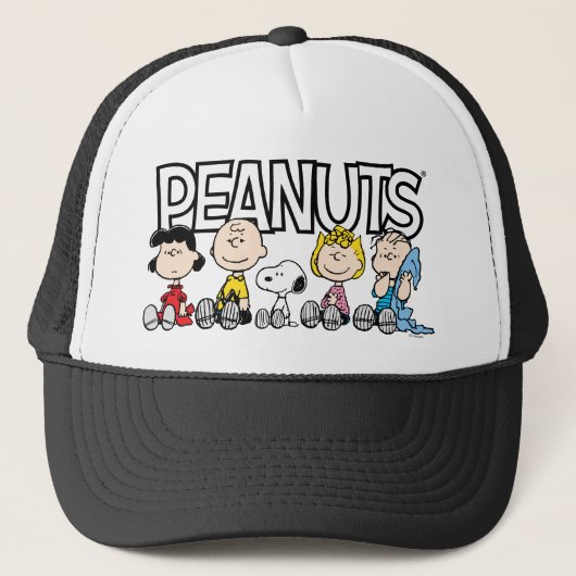 Peanuts Gang Sitting Together Trucker Pet (Voorkant)