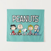 Peanuts Gang Sitting Together Wandkleed (Voorkant (horizontaal))